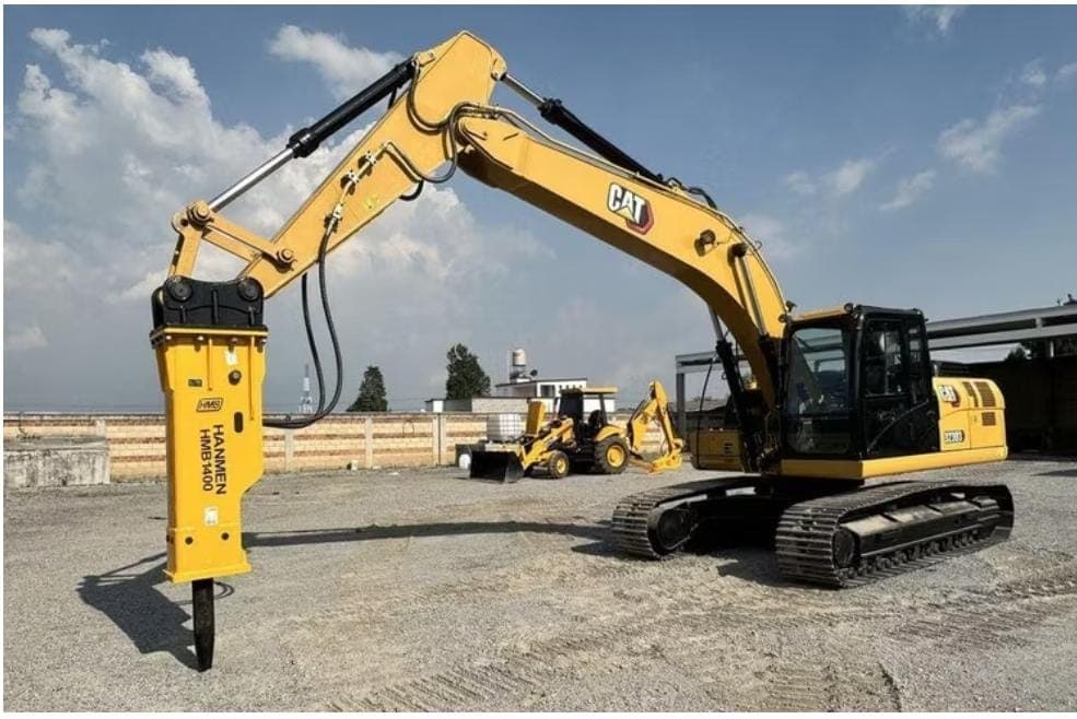 Excavator with Breaker